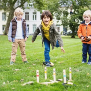 Karikadobáló játék fából - Ügyességi játék - BS Toys